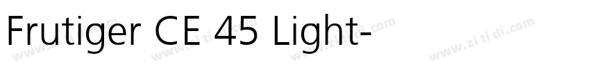 Frutiger CE 45 Light字体转换